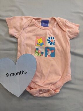 Disney Pink Winnie the Pooh & Piglet Square Graphic One-Piece